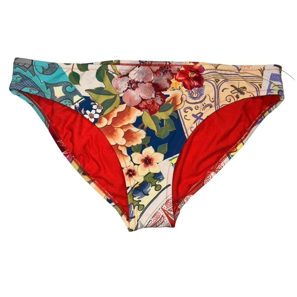 NEW Johnny Was Boho Hipster Bikini Swim Bottom Size Large MSRP $88
